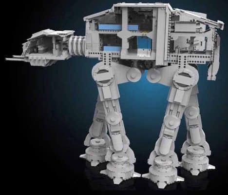 Mould King 21015 Star Wars Mandalorian AT AT Walker With Interior UCS ...