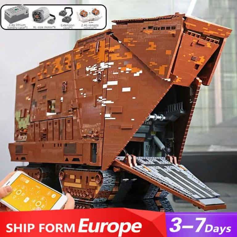 Mould King Star Wars Mandalorian Jawas Sandcrawler 21009 UCS Full ...