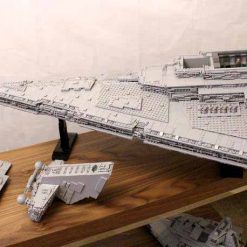 Star Wars Imperial Star Destroyer ISD Aggressor Mini Tyrant MOC 9018 C4346 UCS Building Blocks Kids Toy 4