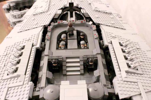 Star Wars Imperial Star Destroyer ISD Aggressor Mini Tyrant MOC 9018 C4346 UCS Building Blocks Kids Toy 5