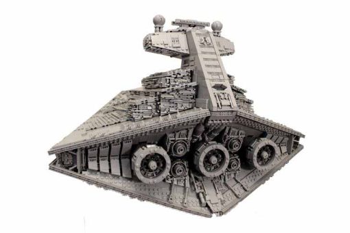 Star Wars Imperial Star Destroyer ISD Aggressor Mini Tyrant MOC 9018 C4346 UCS Building Blocks Kids Toy 6