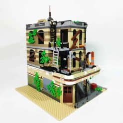 Super 18K Downtown Diner Apocalypseburg K125 Last Of Us Street View Ideas Creator Modular Building Blocks Kids Toy 15037 10260 3
