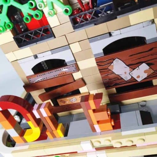 Super 18K Downtown Diner Apocalypseburg K125 Last Of Us Street View Ideas Creator Modular Building Blocks Kids Toy 15037 10260 5