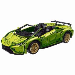 Super 18K K131 Lamborghini Huracan Evo Spyder Race Car Technic Building Blocks Kids Toy