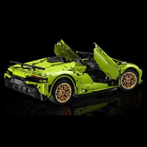 Super 18K Lamborghini Huracan Evo Spyder K131 Race Hyper Car Technic Building Blocks Kids Toy 3 800x800 1