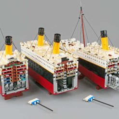Titanic Ship RMS 10294 lepin 99023 British Ship HMS Boat Technic Ideas Creator Building Blocks Bricks Kids Toy 3