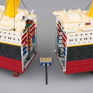 Titanic Ship RMS 10294 lepin 99023 British Ship HMS Boat Technic Ideas Creator Building Blocks Bricks Kids Toy 4