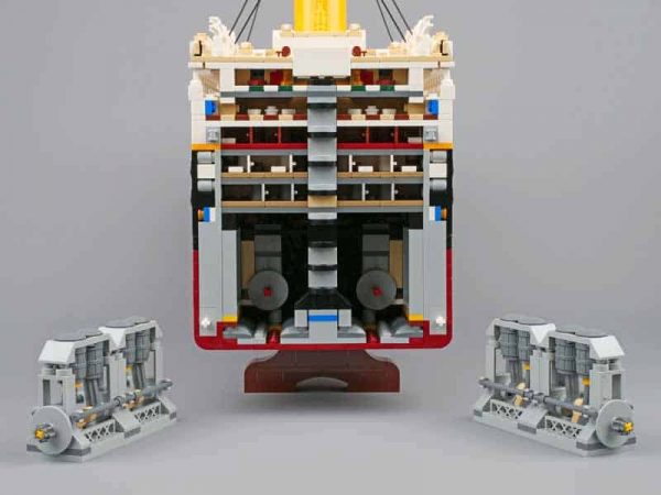 Titanic Ship RMS 10294 lepin 99023 British Ship HMS Boat Technic Ideas Creator Building Blocks Bricks Kids Toy 7