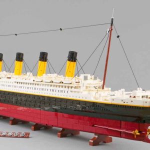 Titanic Ship RMS 10294 lepin 99023 British Ship HMS Boat Technic Ideas Creator Building Blocks Bricks Kids Toy 8