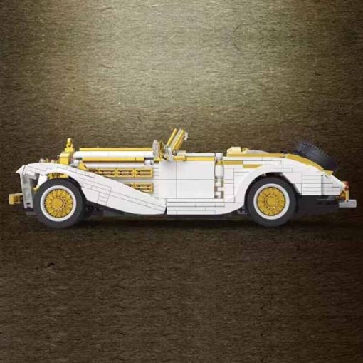 mould king 10003 k500 Mercedes Benz Technic Vintage classical Race Car Building Blocks Bricks Kids Toy 4