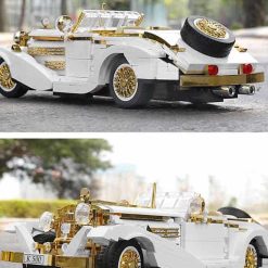 mould king 10003 k500 Mercedes Benz Technic Vintage classical Race Car Building Blocks Bricks Kids Toy 6