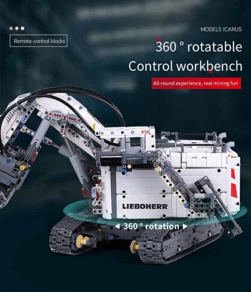 Mould King Liebherr Terex rh400 Excavator Technic Ideas Creator Building blocks Kids Toys