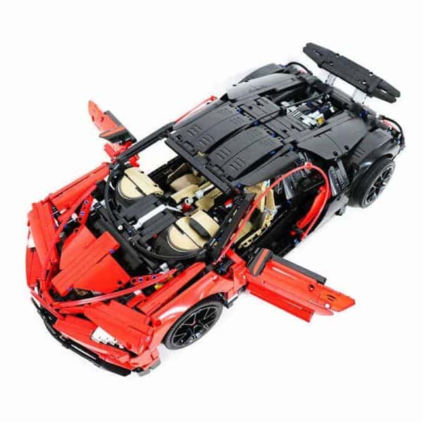 Bugatti Chiron Red Technic Super Race Car 3388A Hyper Car 3600Pcs ...