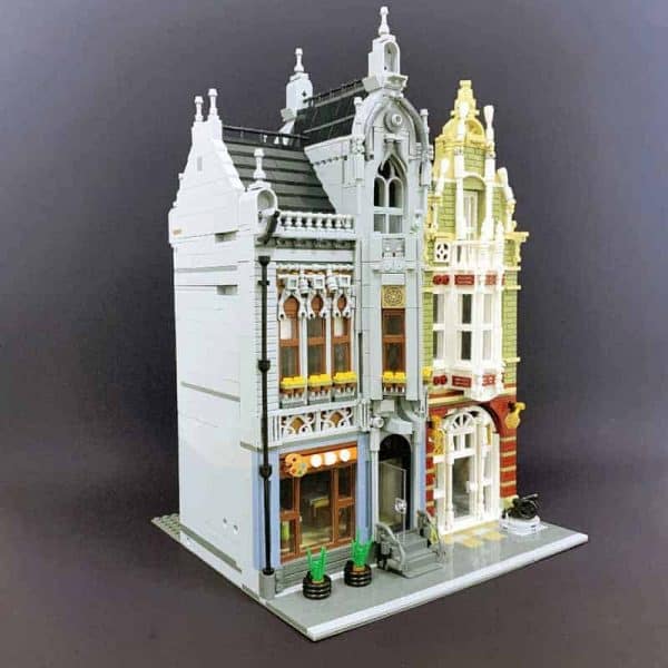 Jiestar 89125 Weapon Museum Store City Street View Ideas Creator Modular Building Blocks Kids Toy