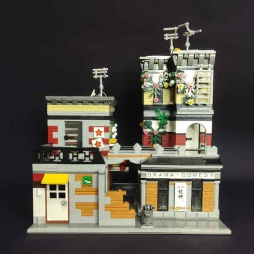 Jiestar 89127 Sushi Corner Shop City Street View Ideas Creator Expert Series Modular Building Blocks Kids Toy 4