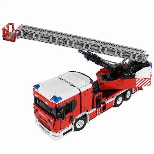 Mould King 17022 Fire Truck Rescue Vehicle Technic Ideas Remote Control Building Blocks Kids Toy