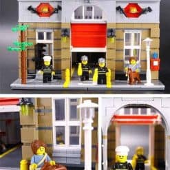 LEGO 10197 Fire brigade Lepin 15004 King 84004 City Street View Ideas Creator Modular Building Blocks Kids Toy