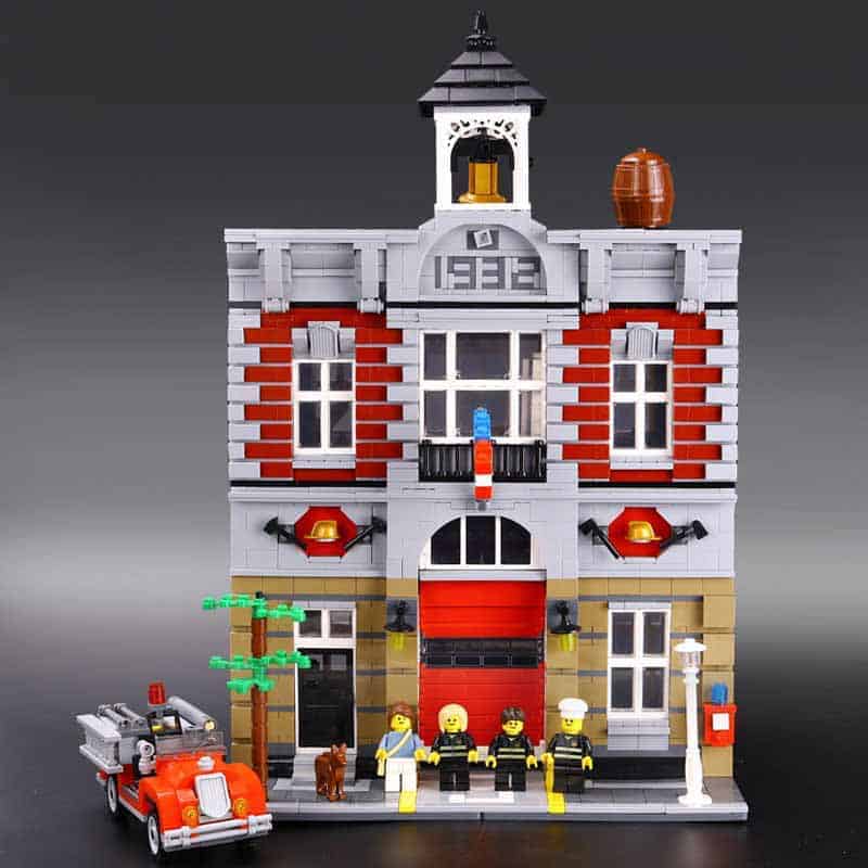 Fire Brigade 10197 City Street Creator Expert Series Modular Building Blocks Kids Toy 15004 84004 99009 | HeroToyz