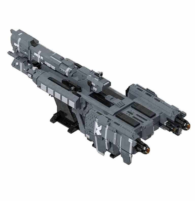 Unsc Forward Unto Dawn Halo Battleship Moc-90354 Ucs Space Ship 4822pcs 