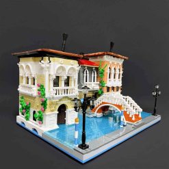 Jiestar 89122 The Little Venice City Street View Ideas Creator Modular Building Blocks Kids Toys