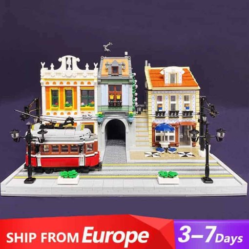 Jiestar 89132 Orient Train Station Lisbon Tram City Street View Ideas Creator Street View Modular Building Blocks Kids Toy