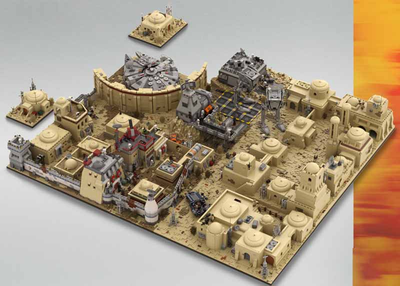 MOC Modular Tatooine Tatooine City Space Wars