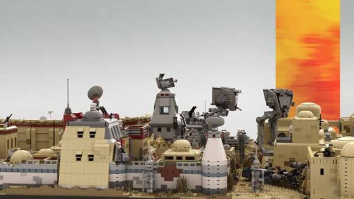 MOC-76005 Star Wars Mandalorian Mos Eisley Tatooine City Modular Building Blocks Kids Toy Gift