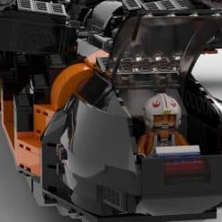 MOC 69940 ST706 Star Wars X Wing Corvette Blockaded Runner UCS Space Ship Building Blocks Kids Toy