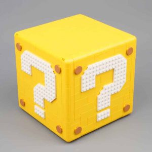 BELA 60144 Super Mario 64 Question Mark Block lego 71395 Ideas Creator Building Blocks Kids Toys