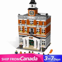 15003 Town Hall City 10224 Street View Ideas Creator Expert Series Building Blocks Kids Toy