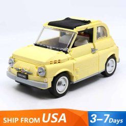 Fiat Nuova 500 10271 Lepin 71103 Technic Racing Vintage Car Creator Building Blocks Kids Toy