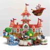 LQS 67601 Super Mario Castle Peach Castle Ideas Creator Series Building Blocks Kids Toy