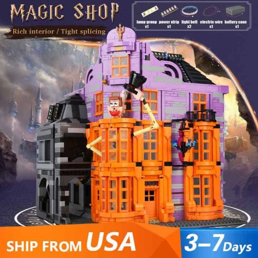 Harry Potter Mould King 16041 Magic Joker Shop Weasleys' Wizard Wheezes Modular Building Blocks Bricks Kids Toy