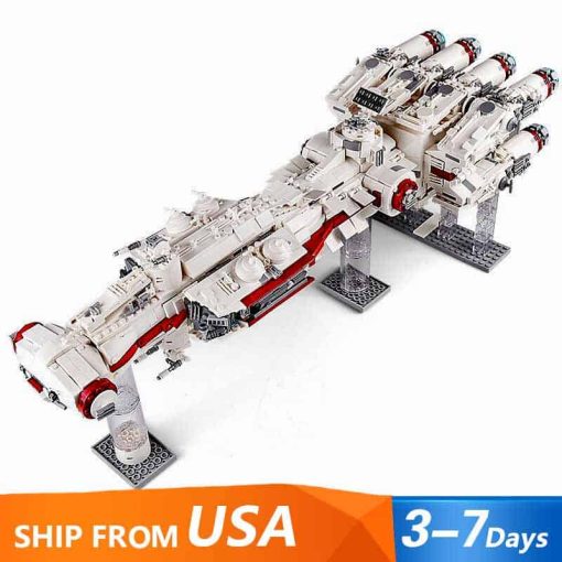 Mould King 21003 Star Wars Tantive IV CR90 Corellian Corvette Space Ship 10019 Building Blocks Kids Toy