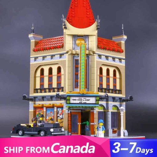 Lepin Palace Cinema 10232 15006 King 84006 City Street View Ideas Creator Modular Building Blocks Kids Toy