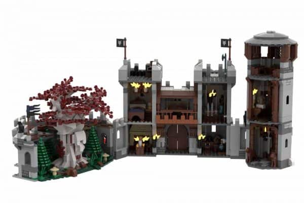 Super18K K101 Game Of Thrones Winterfell Castle Modular Building Blocks Kids Toy 4