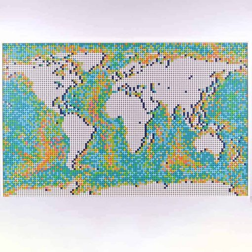 King 61203 World Map Earth 31203 Building Blocks Kids Toy
