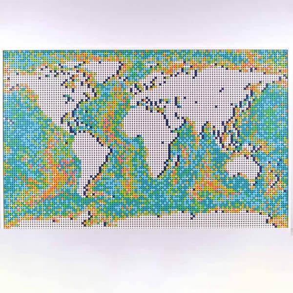 King 61203 World Map Earth 31203 Building Blocks Kids Toy