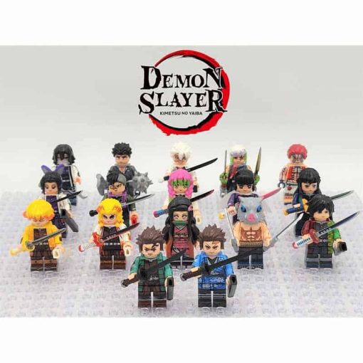 Naruto Demon Slayer Kimetsu no Yaiba Minifigures Army Kids Toys