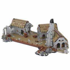 Lord of the Rings Hobbit Harlond Port Harbor MOC-65405 UCS Pirate Ship Building Blocks Kids Toy