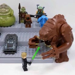 Star Wars Mandalorian Boba Fett Save Han Solo From Jabba The Hut Minifigures Army Kids Toy