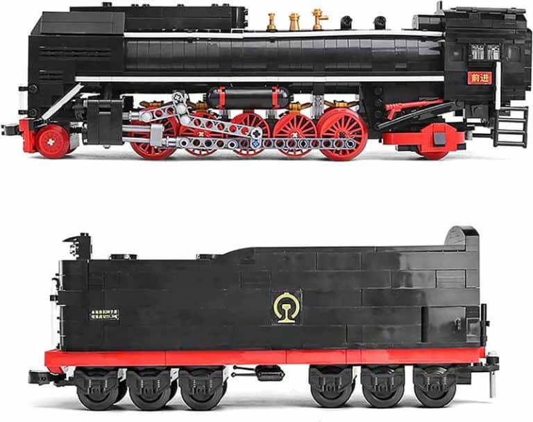 Mould King 12003 QJ Steam Locomotive Train Ideas Creator Series Technic ...