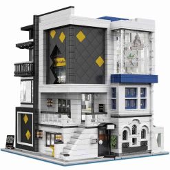 Mould King 16043 Art Gallery Novatown City Street View Modular Building Blocks Kids Toy