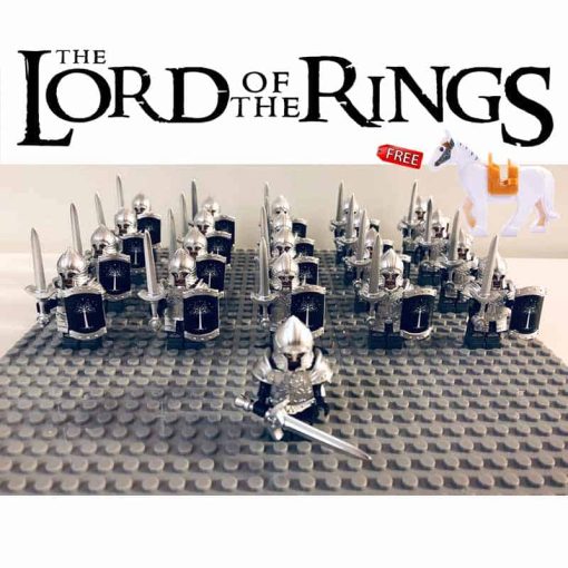 Lord Of The Rings Hobbit Gondor Heavy Sword Infantry Army Minifigures Rings of Power