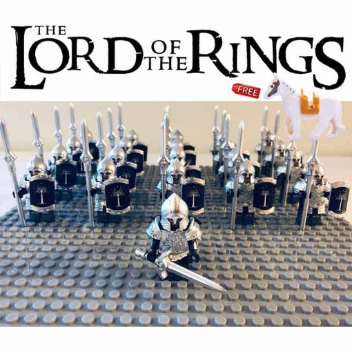 Lord Of The Rings Hobbit Gondor Heavy Spear Infantry Army Minifigures