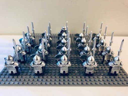Lord Of The Rings Hobbit Gondor Heavy Spear Infantry Army 21 Minifigures