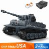 Mould King 20014 Tiger Tank Military World War With Remote Control Building Blocks