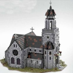 Medieval City MOC-78113 Town Expansion Architecture Townhall Modular Building Blocks Kids Toy