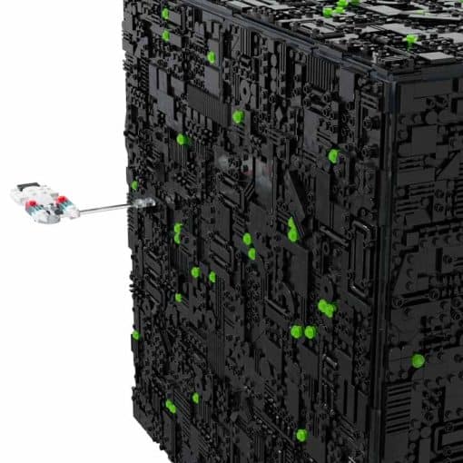 Star Trek Borg Cube MOC-96830 UCS Battleship Space Ship Building Blocks Kids Toy