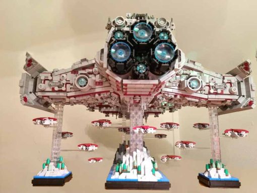 Star Wars StarCraft Battlecruiser MOC-109383 Space Ship UCS Building Blocks Kids Toy